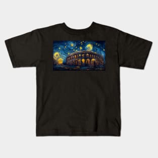 The coliseum like starry night Kids T-Shirt